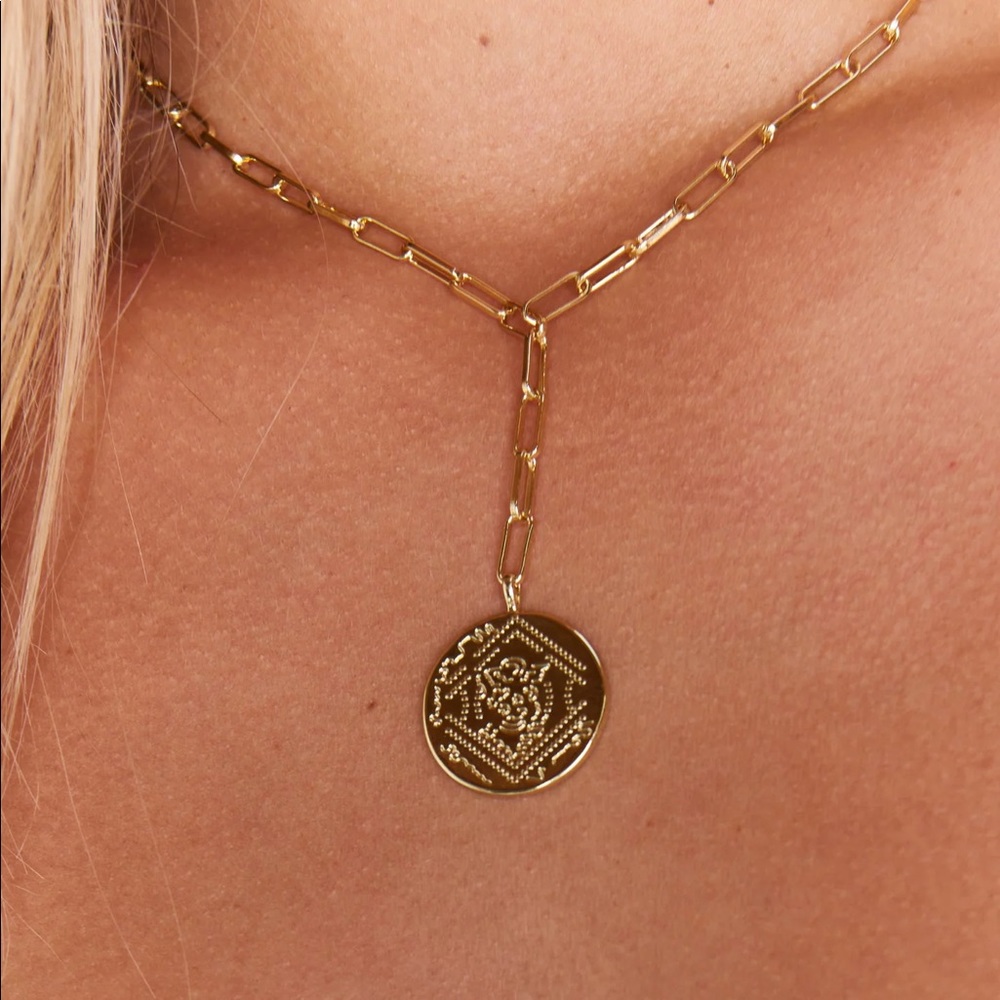 Ana Coin gorjana Necklace 18k Gold Plated